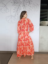 Cargar imagen en el visor de la galería, Vestido Boleda naranja
