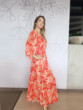 Cargar imagen en el visor de la galería, Vestido Boleda naranja

