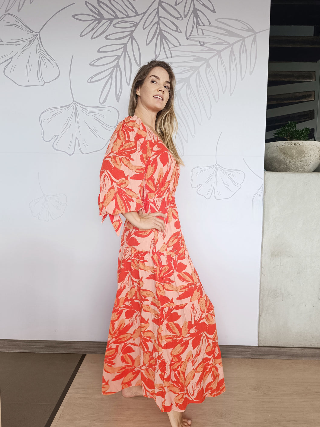 Vestido Boleda naranja
