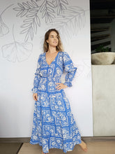 Cargar imagen en el visor de la galería, Vestido Morelia azul

