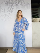 Cargar imagen en el visor de la galería, Vestido Morelia azul
